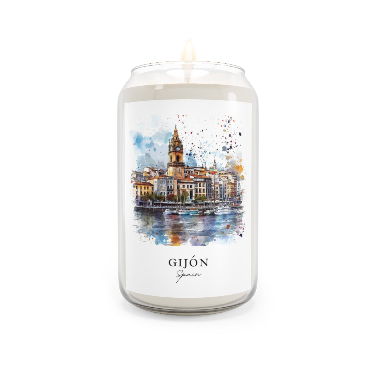 Gijón, Spain scented soy candle