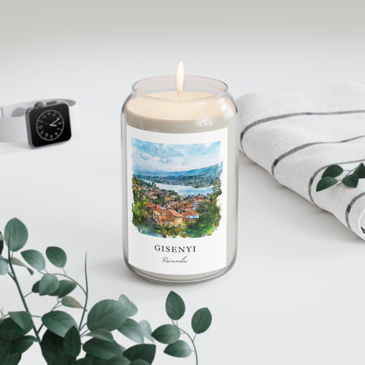 Gisenyi, Rwanda scented soy candle