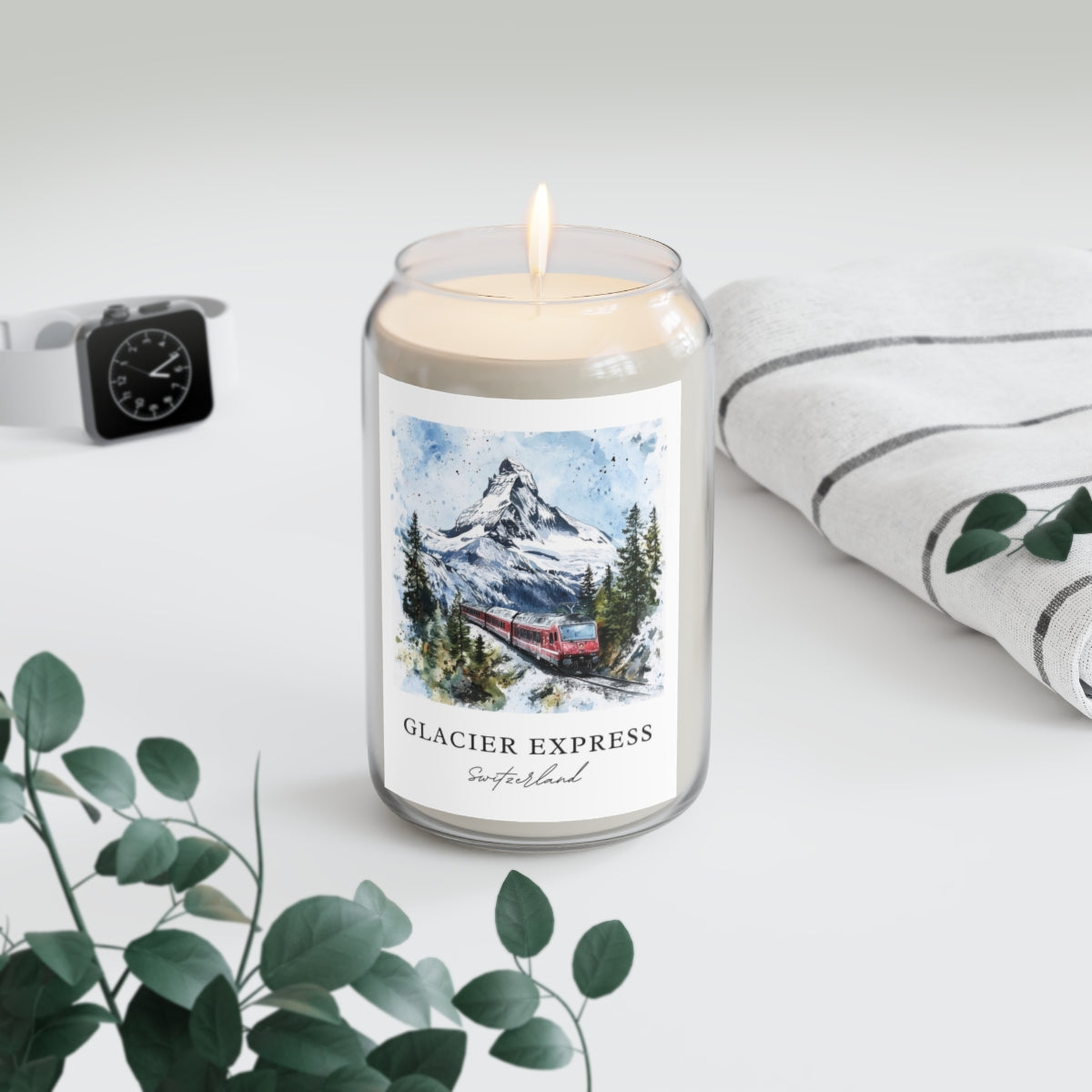 Glacier Express, Switzerland scented soy candle