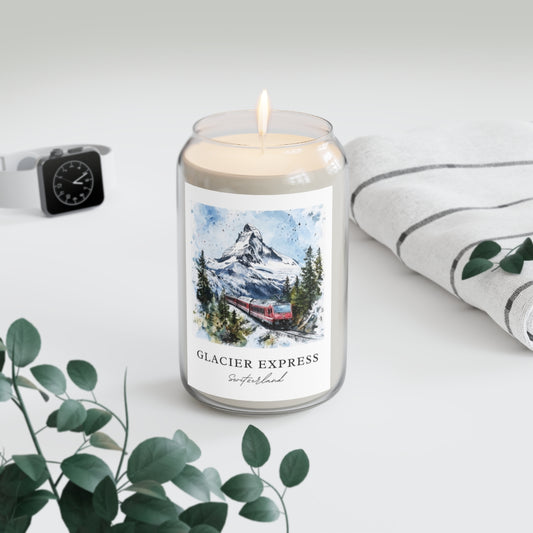 Glacier Express, Switzerland scented soy candle