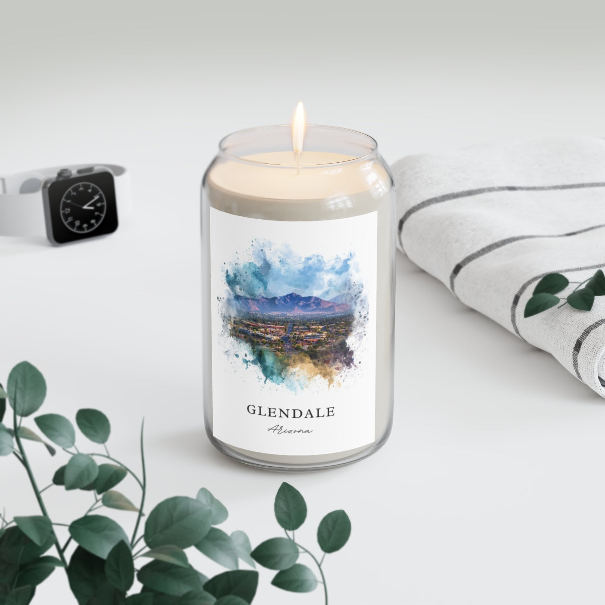 Glendale, Arizona scented soy candle