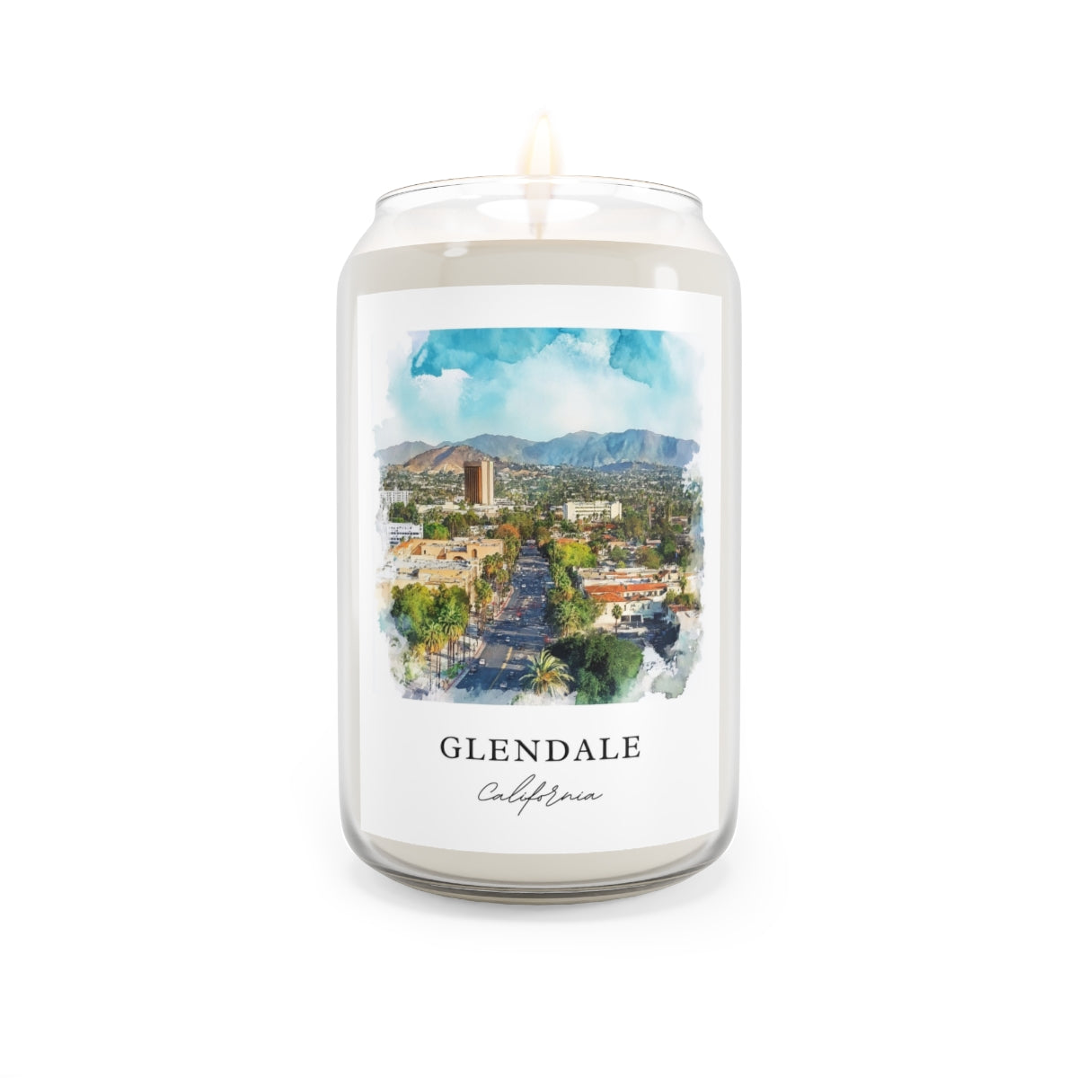 Glendale, California scented soy candle
