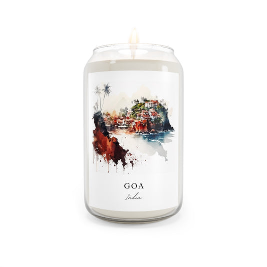 Goa, India scented soy candle