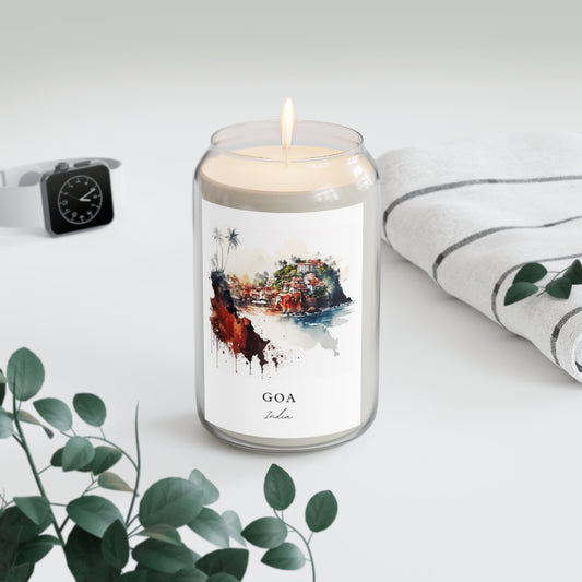Goa, India scented soy candle