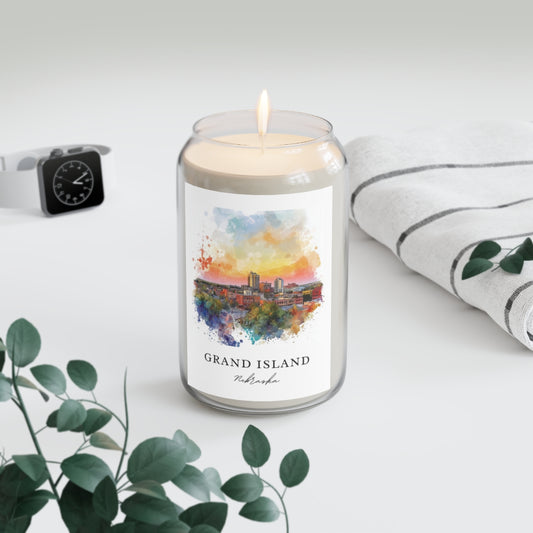 Grand Island, Nebraska scented soy candle