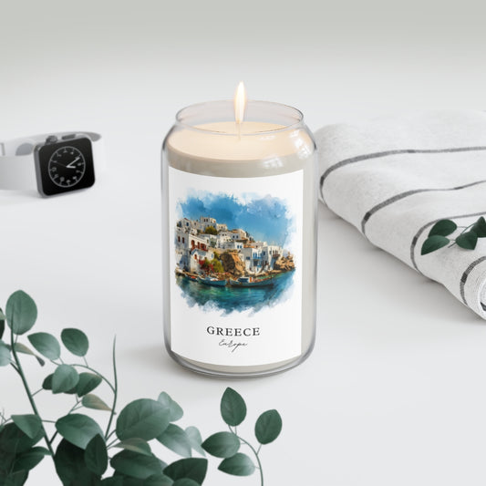 Greece, Europe scented soy candle