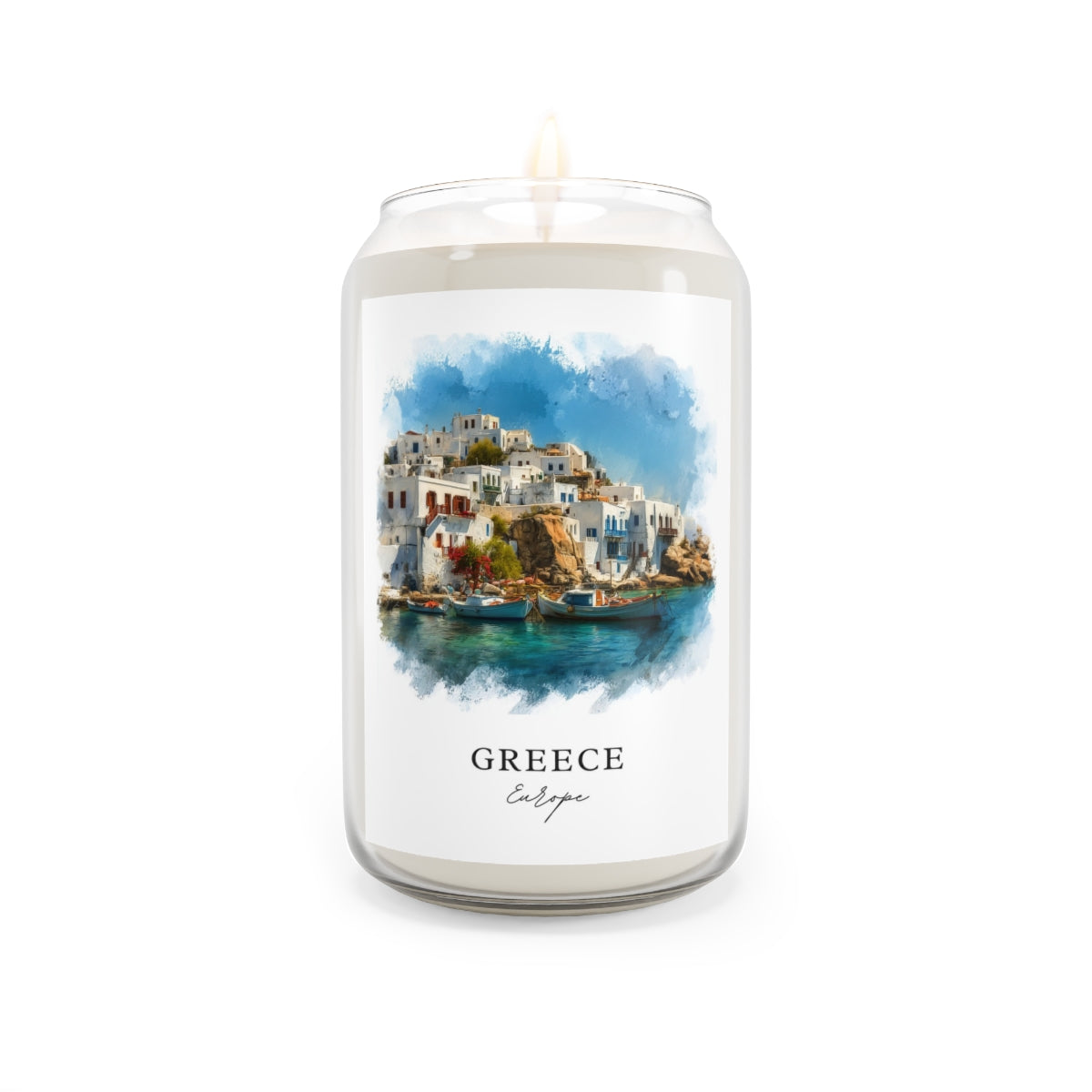 Greece, Europe scented soy candle