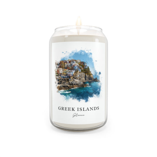 Greek Islands, Greece scented soy candle