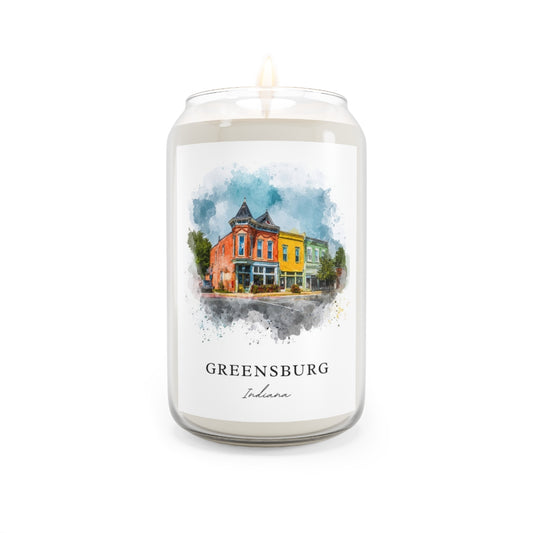 Greensburg, Indiana scented soy candle
