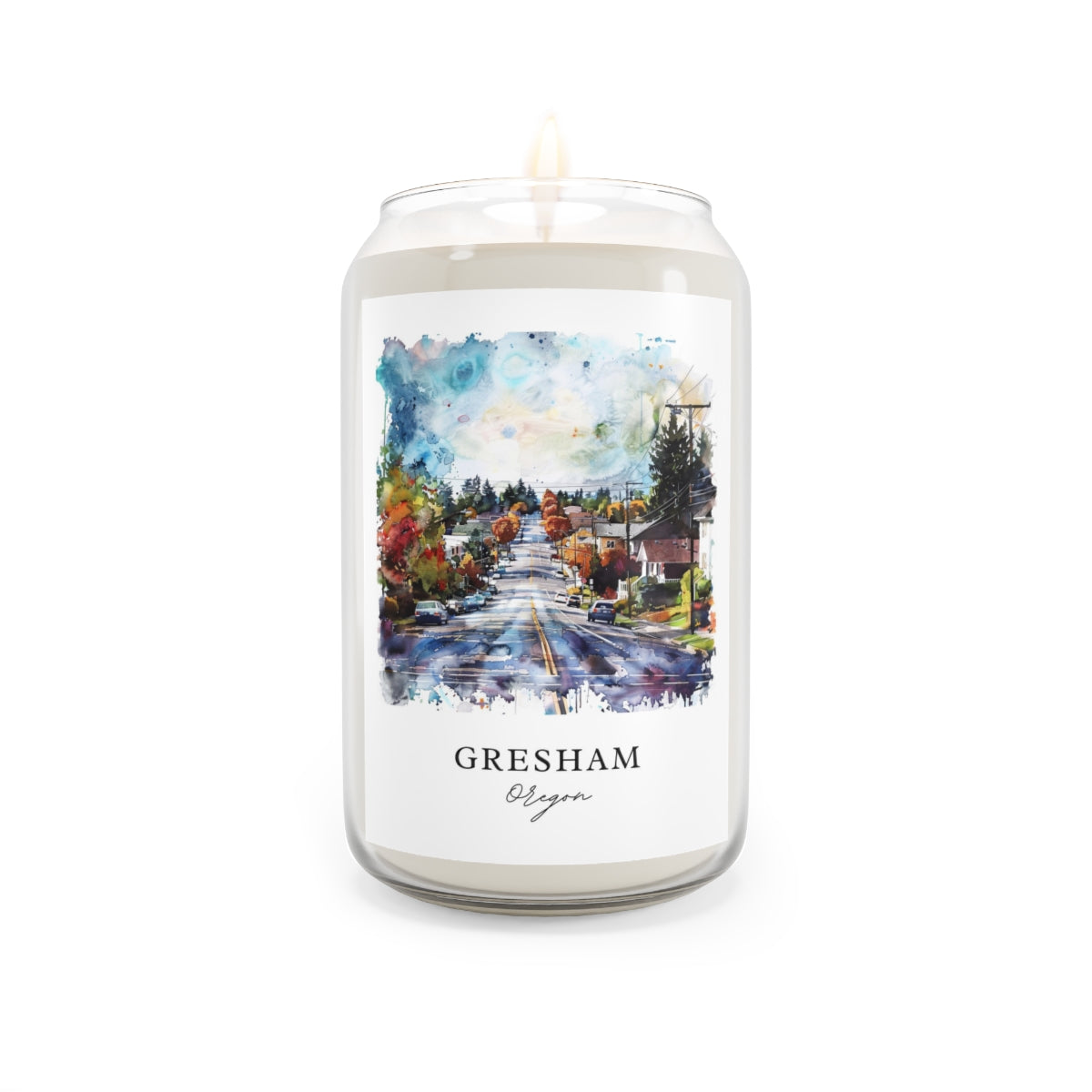 Gresham, Oregon scented soy candle