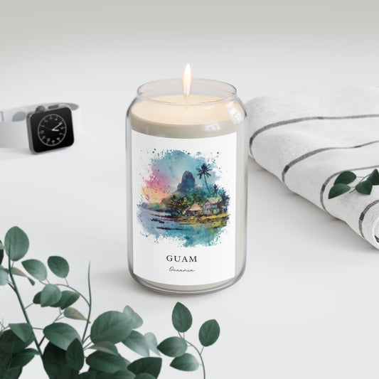 Guam, Oceania scented soy candle