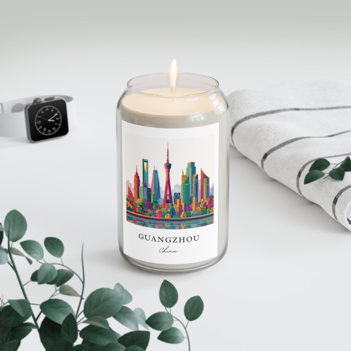 Guangzhou, China scented soy candle