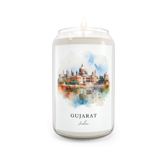 Gujarat, India scented soy candle