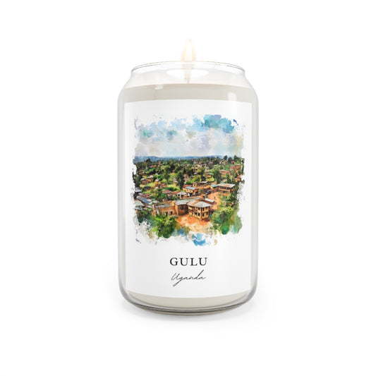 Gulu, Uganda scented soy candle