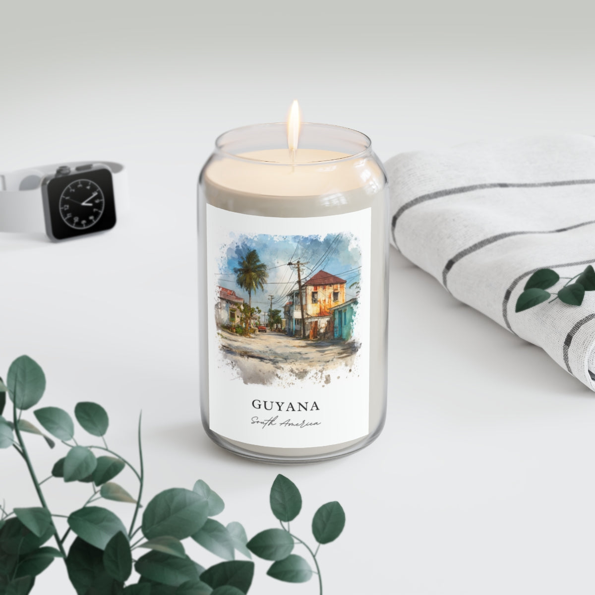 Guyana, South America scented soy candle