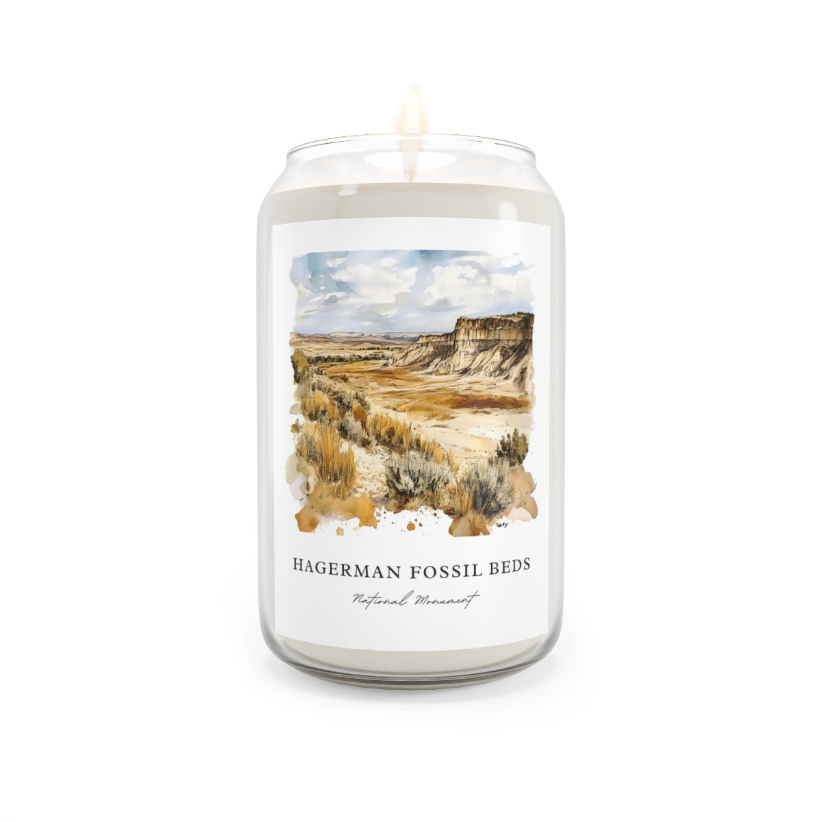 Hagerman Fossil Beds, National Monument scented soy candle