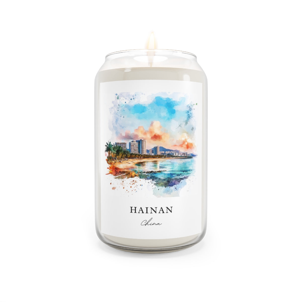 Hainan, China scented soy candle