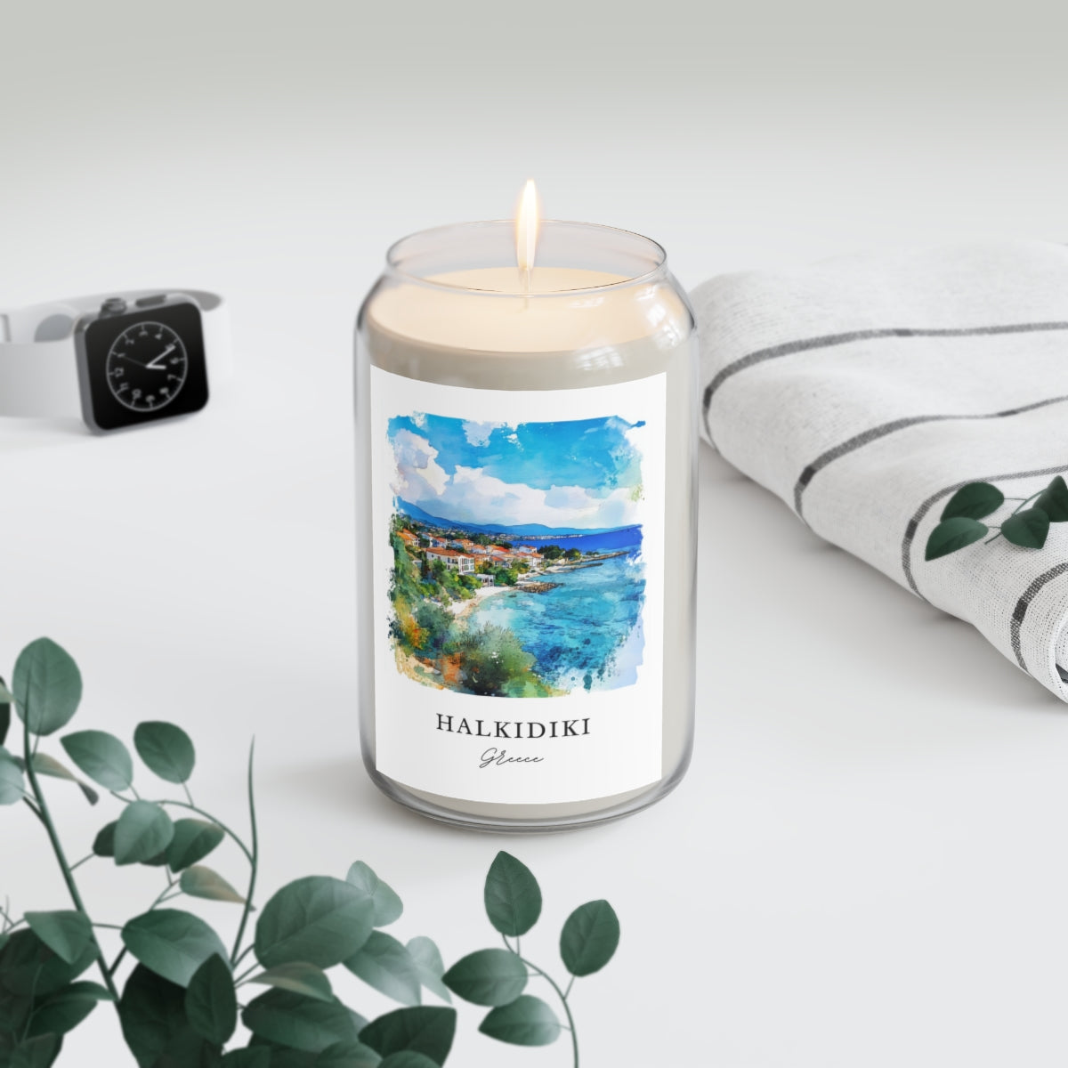 Halkidiki, Greece scented soy candle