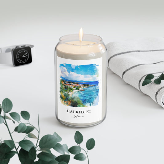Halkidiki, Greece scented soy candle