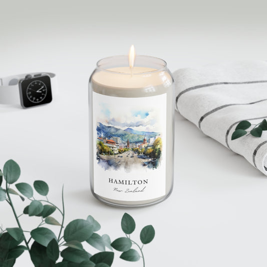Hamilton, New Zealand scented soy candle