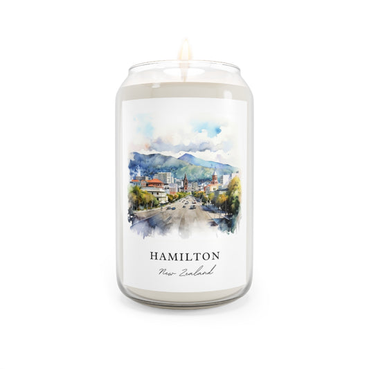 Hamilton, New Zealand scented soy candle
