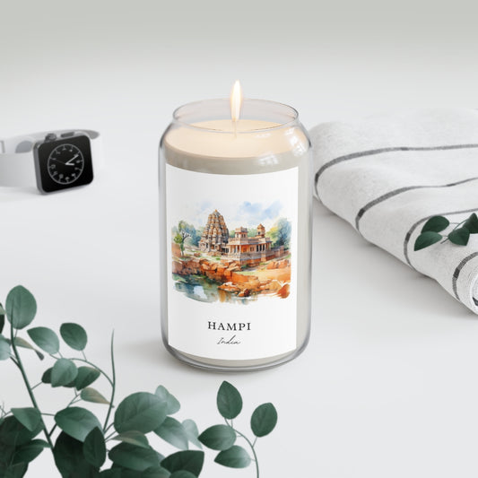 Hampi, India scented soy candle