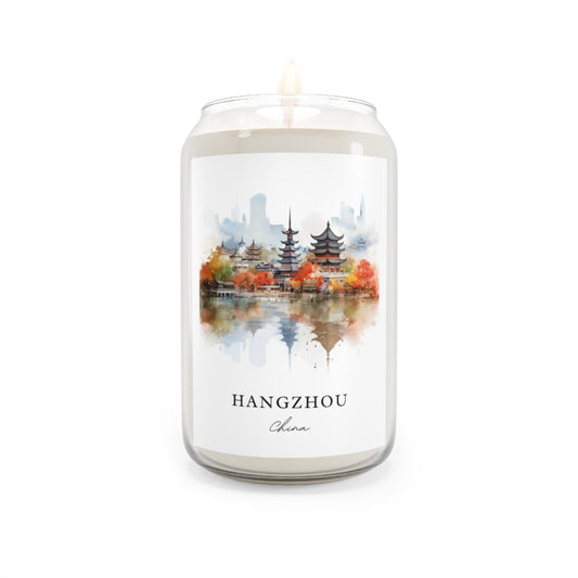 Hangzhou, China scented soy candle