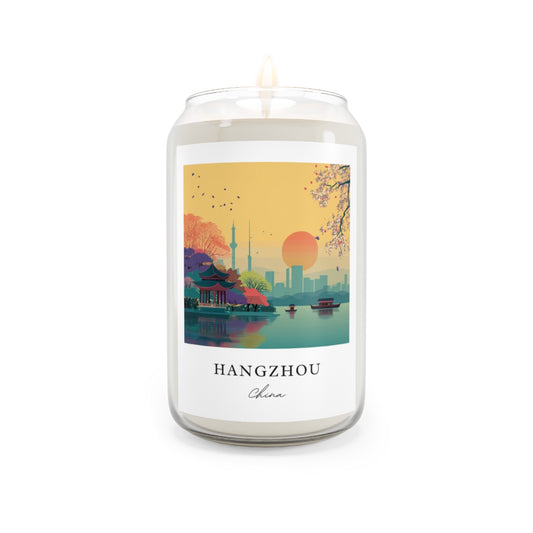 Hangzhou, China scented soy candle