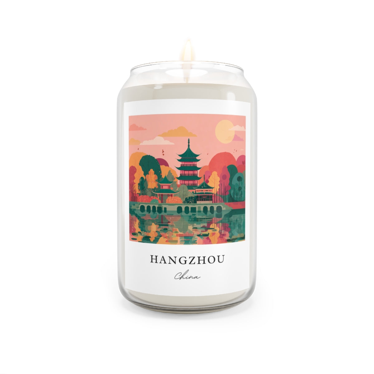 Hangzhou, China scented soy candle