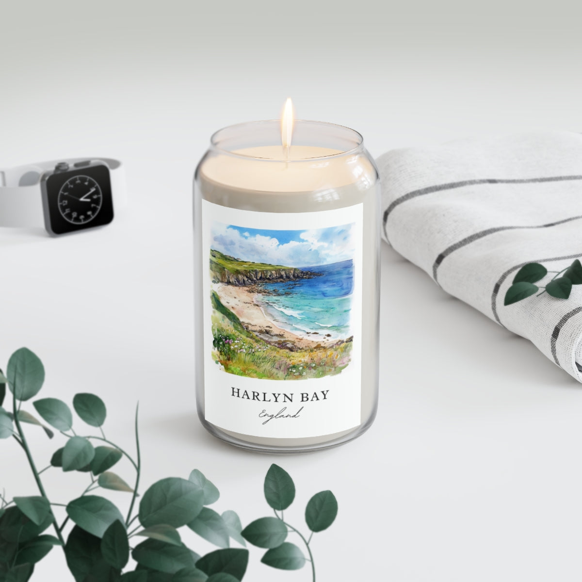 Harlyn Bay, England scented soy candle