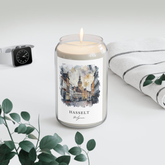 Hasselt, Belgium scented soy candle