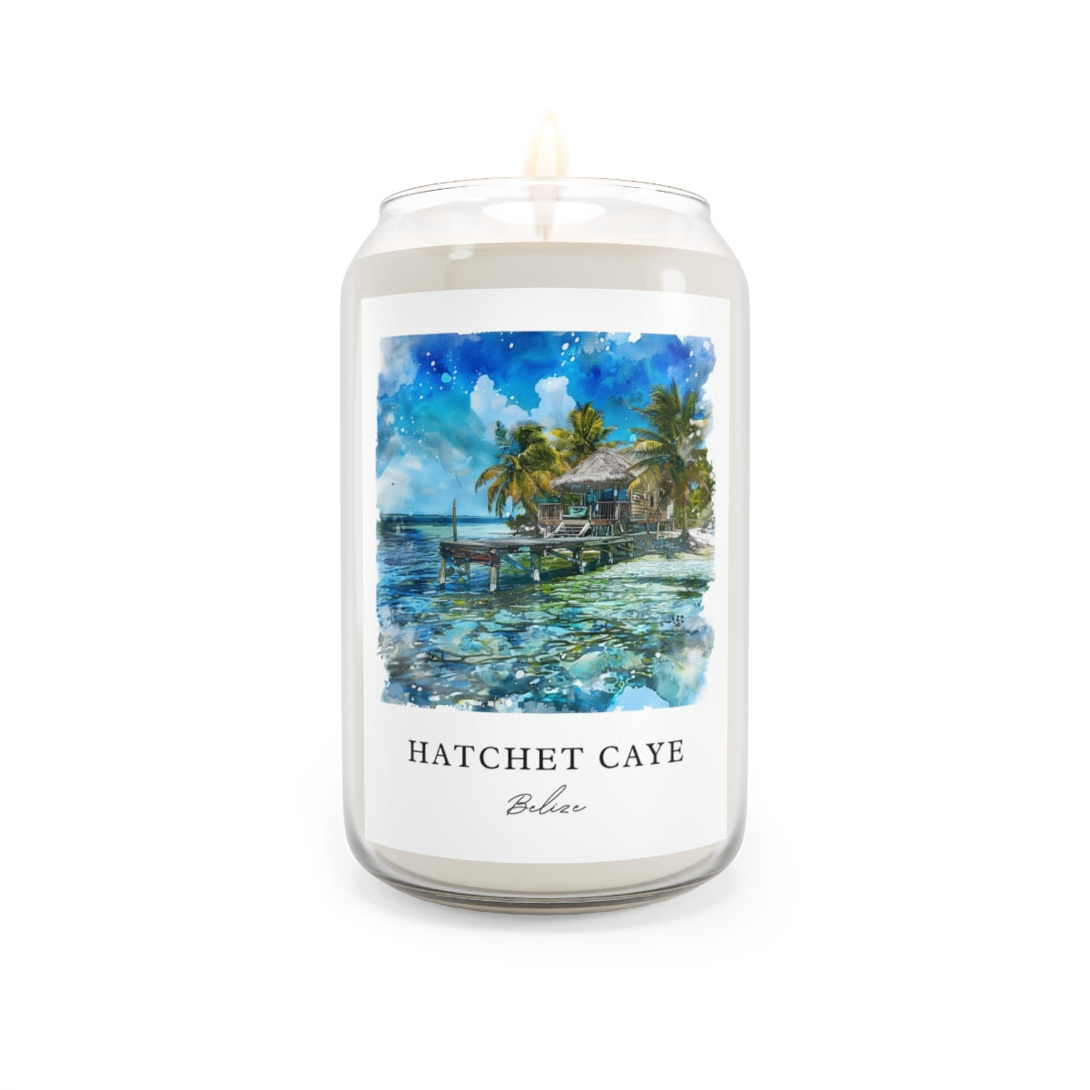 Hatchet Caye, Belize scented soy candle