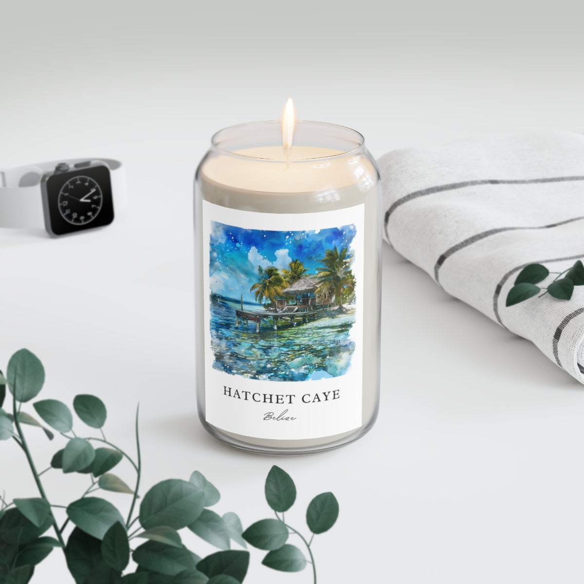Hatchet Caye, Belize scented soy candle