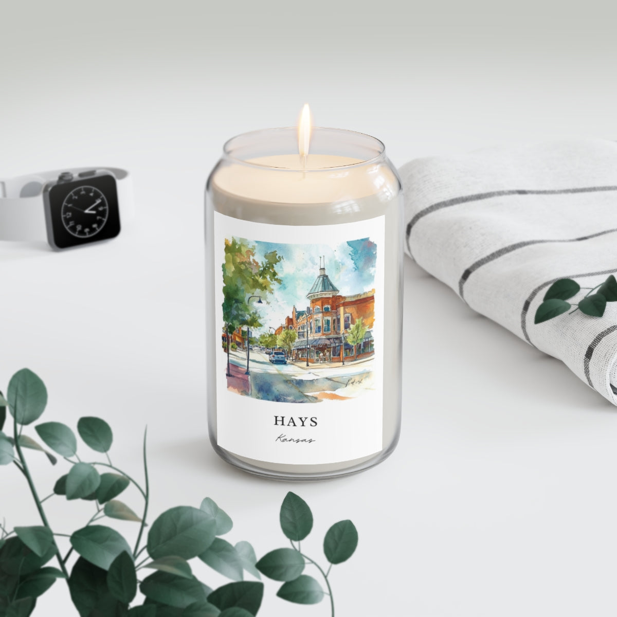 Hays, Kansas scented soy candle