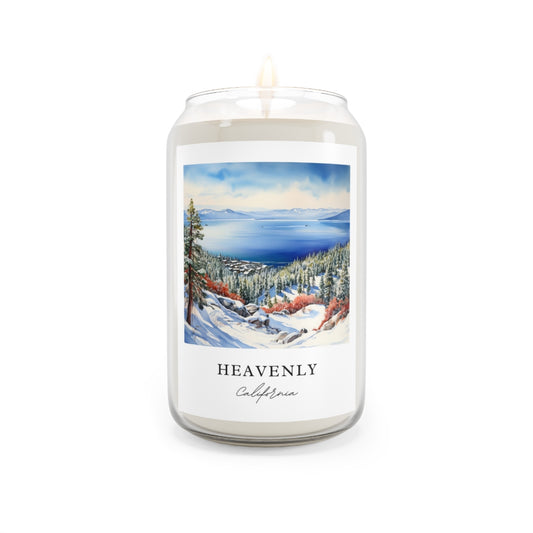 Heavenly, California scented soy candle