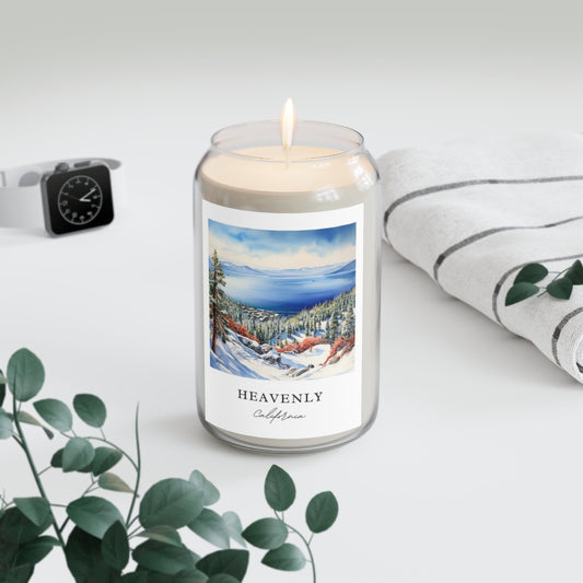 Heavenly, California scented soy candle