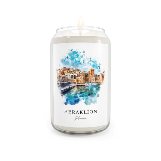 Heraklion, Greece scented soy candle