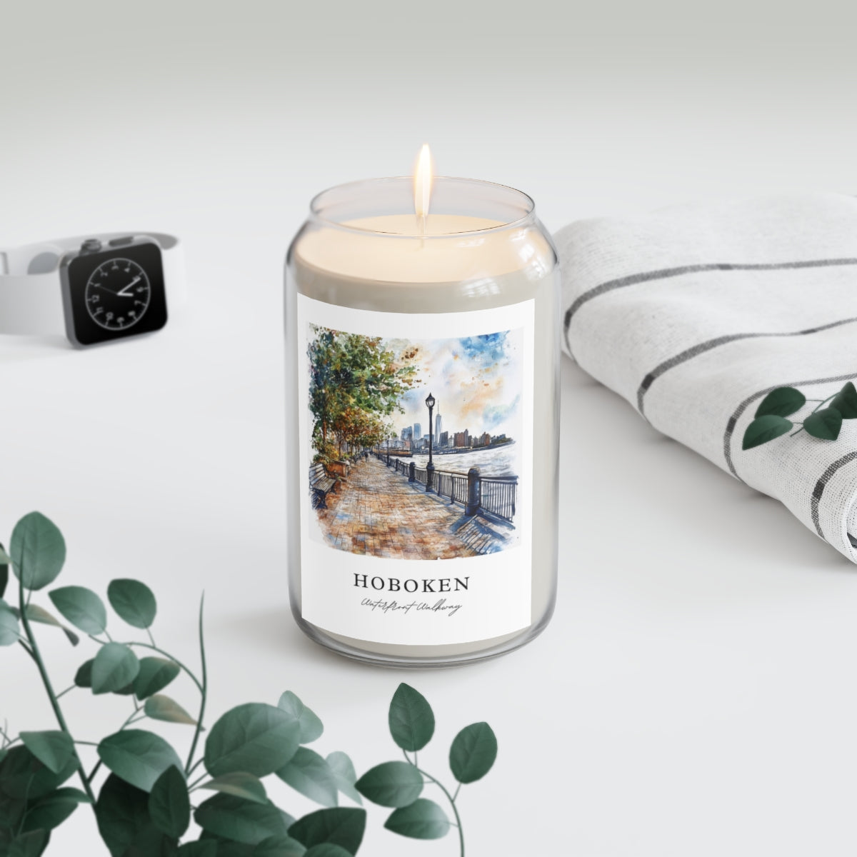 Hoboken, Waterfront Walkway scented soy candle