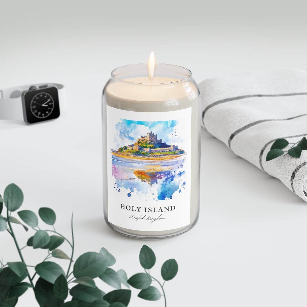 Holy Island, United Kingdom scented soy candle