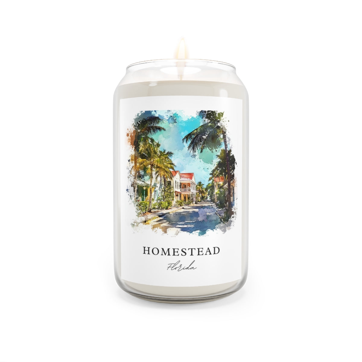 Homestead, Florida scented soy candle