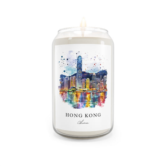 Hong Kong, China scented soy candle