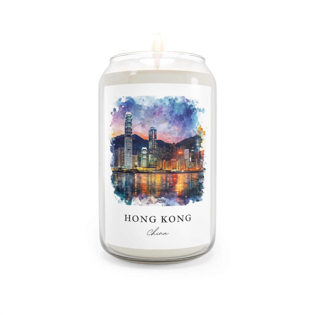 Hong Kong, China scented soy candle