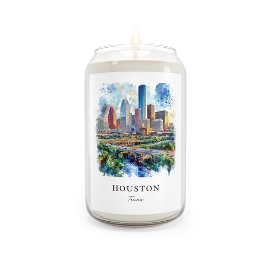 Houston, Texas scented soy candle