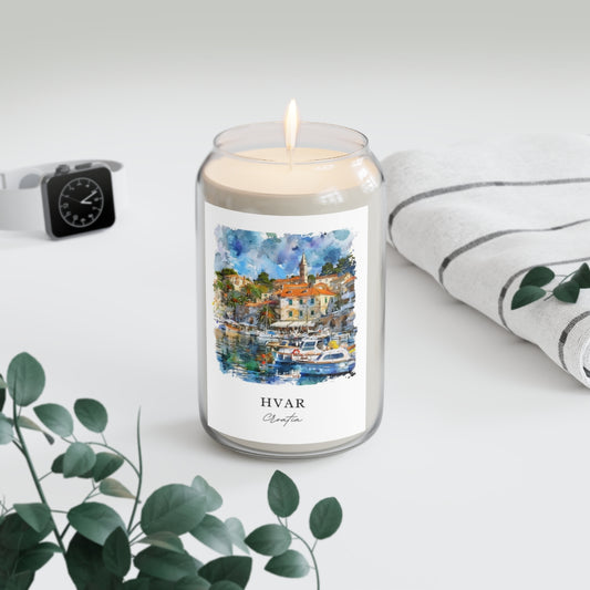 Hvar, Croatia scented soy candle