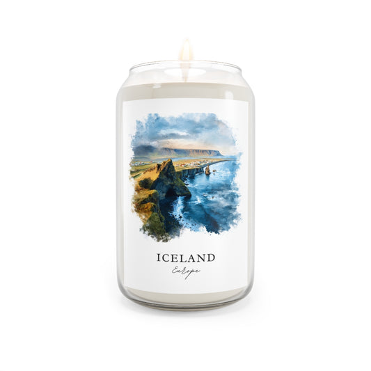 Iceland, Europe scented soy candle