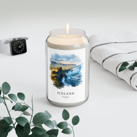 Iceland, Europe scented soy candle