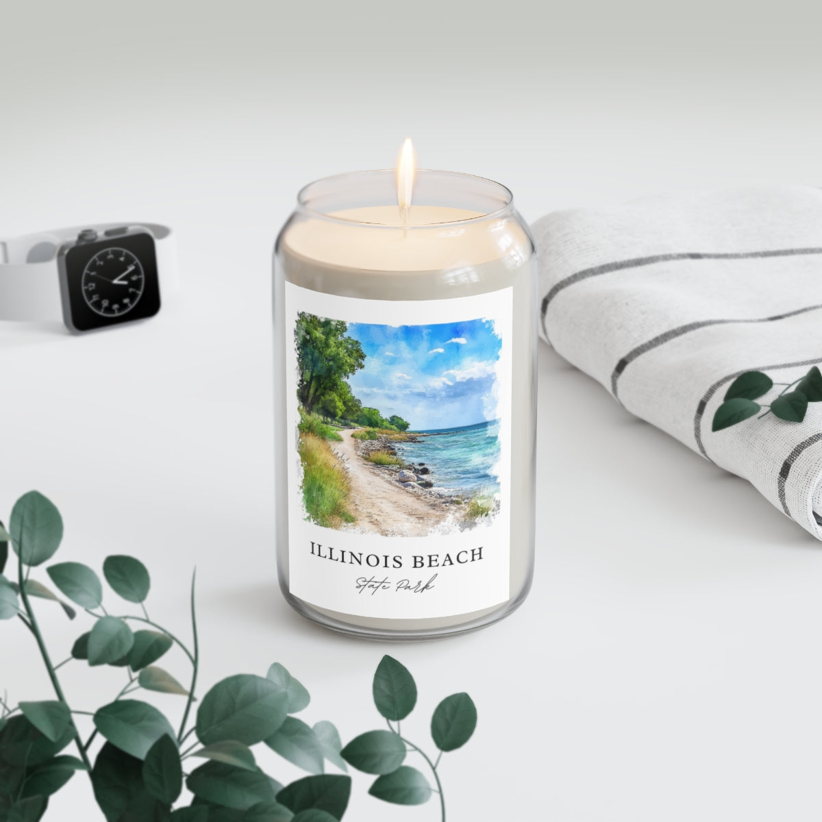 Illinois Beach, State Park scented soy candle