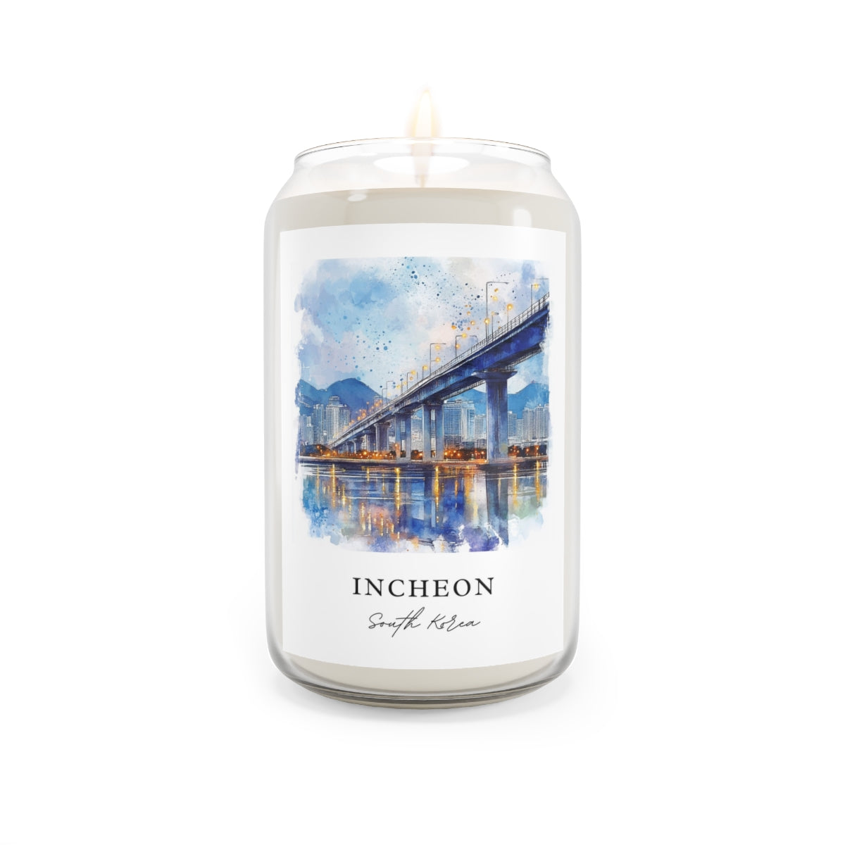 Incheon, South Korea scented soy candle