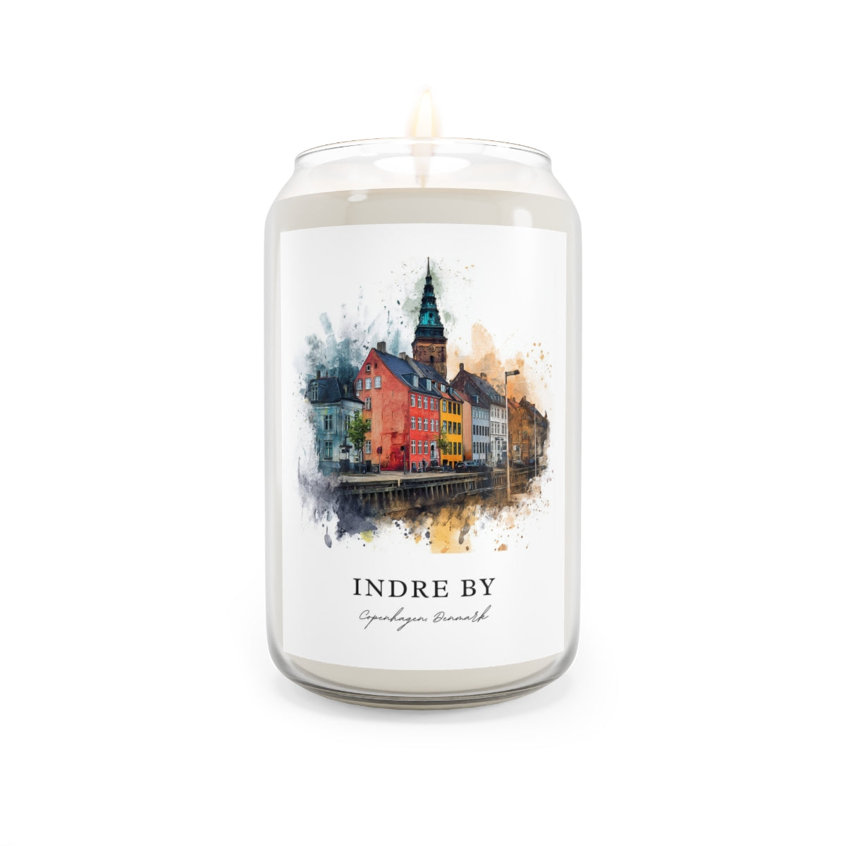 Indre By, Copenhagen, Denmark scented soy candle