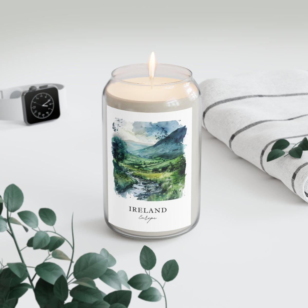 Ireland, Europe scented soy candle